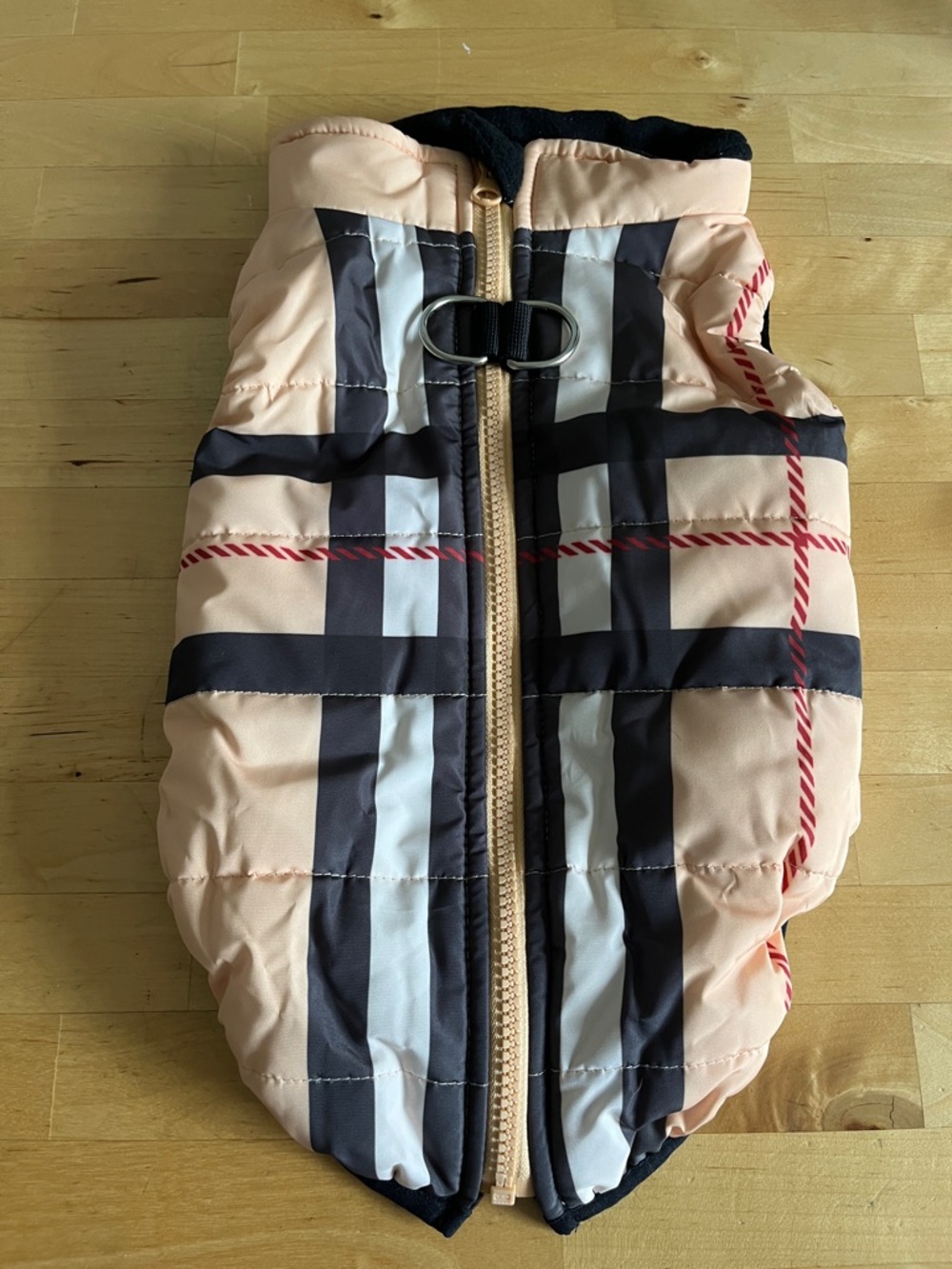 Plaid Puffer Vest for Dog